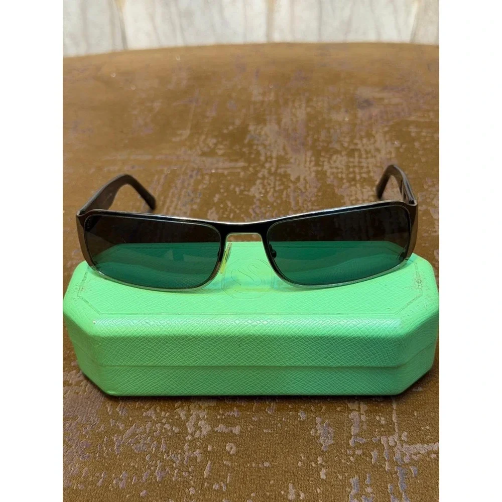 Prada Milano Sunglasses Gunmetal Rectangular RAP5222AA RC001 Made in Italy